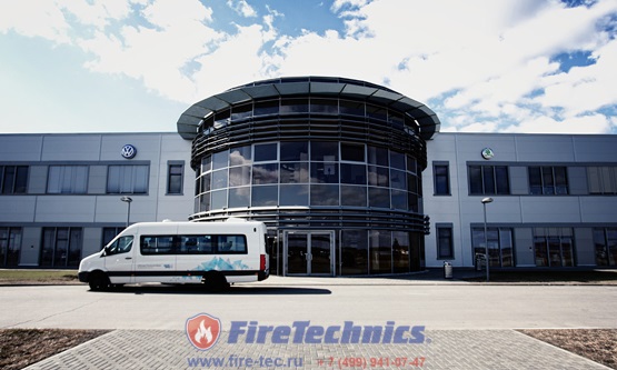 Откатные противопожарные ворота марки FireTechnics-P c пределом огнестойкости EI60 на заводе WV
